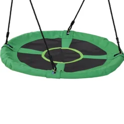 Columpio nido infantil Homcom redondo +3A Ø100x4,5 cm