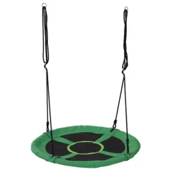 Columpio nido infantil Homcom redondo +3A Ø100x4,5 cm
