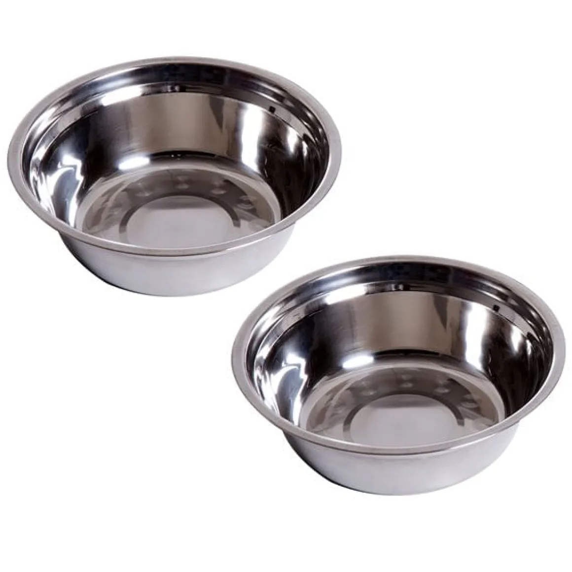 Comedero elevado para perros PawHut 2 cuencos extraíbles de acero inox blanco 15x44x24 cm