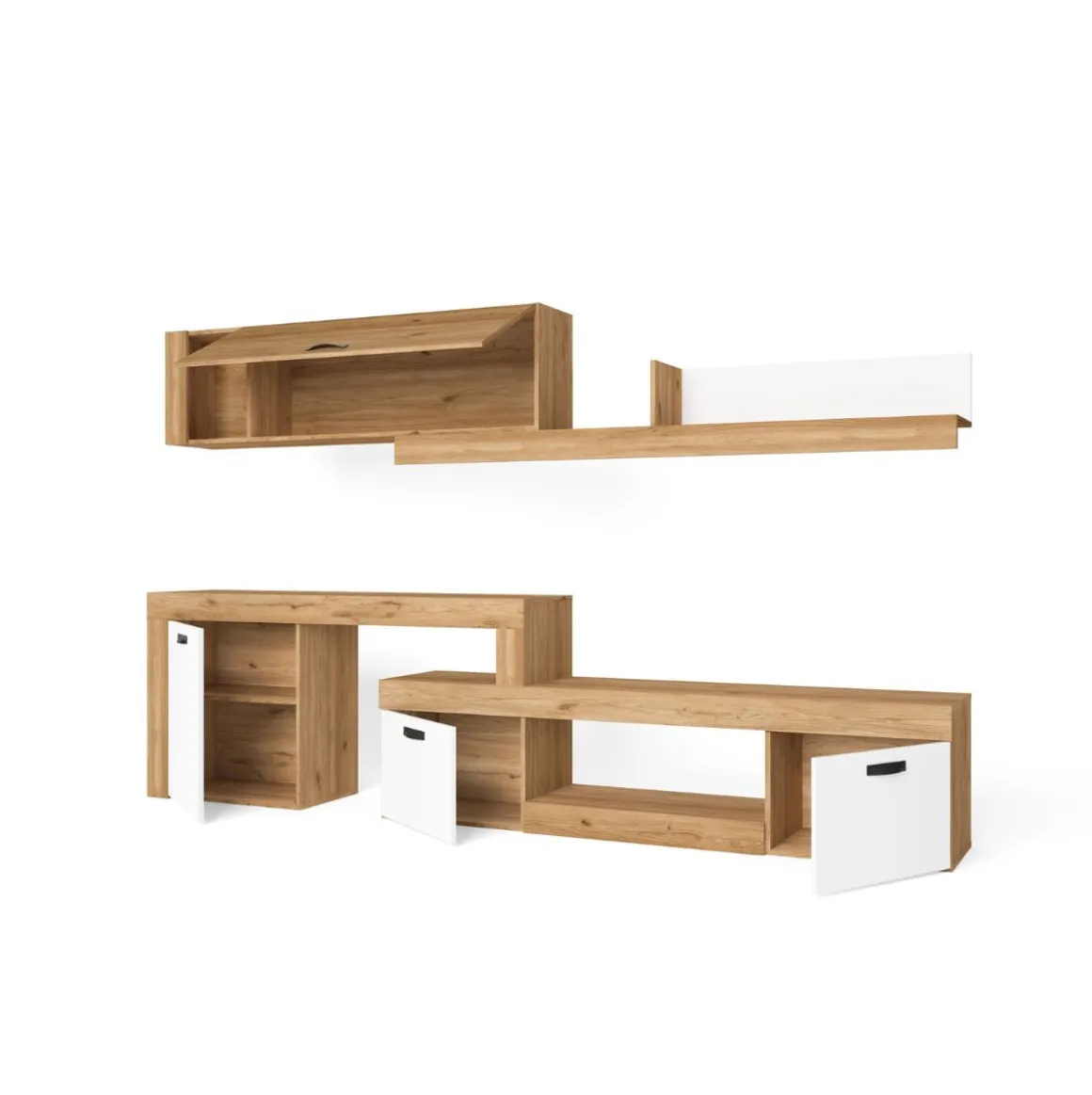 Composición de salón Argos Extend 2 293 cm natural/blanco mate