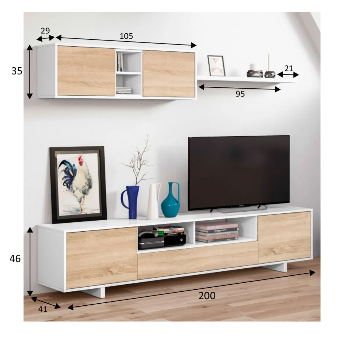 Composición salón Belus 200 cm