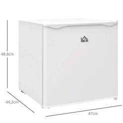 Congelador vertical Homcom 35L temperatura regulable E blanco 48,8 cm