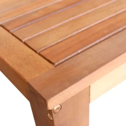 Conjunto de cocina Guadalupe 1 mesa alta + 6 taburetes madera natural