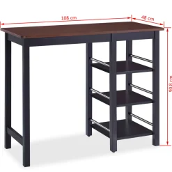 Conjunto de cocina Leia 1 mesa alta + 2 taburetes