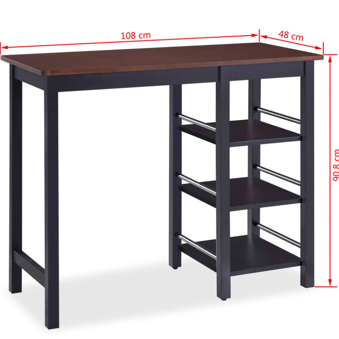 Conjunto de cocina Leia 1 mesa alta + 2 taburetes