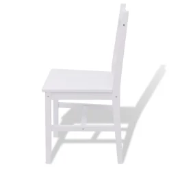 Conjunto de comedor Larisa 1 mesa + 4 sillas blanco