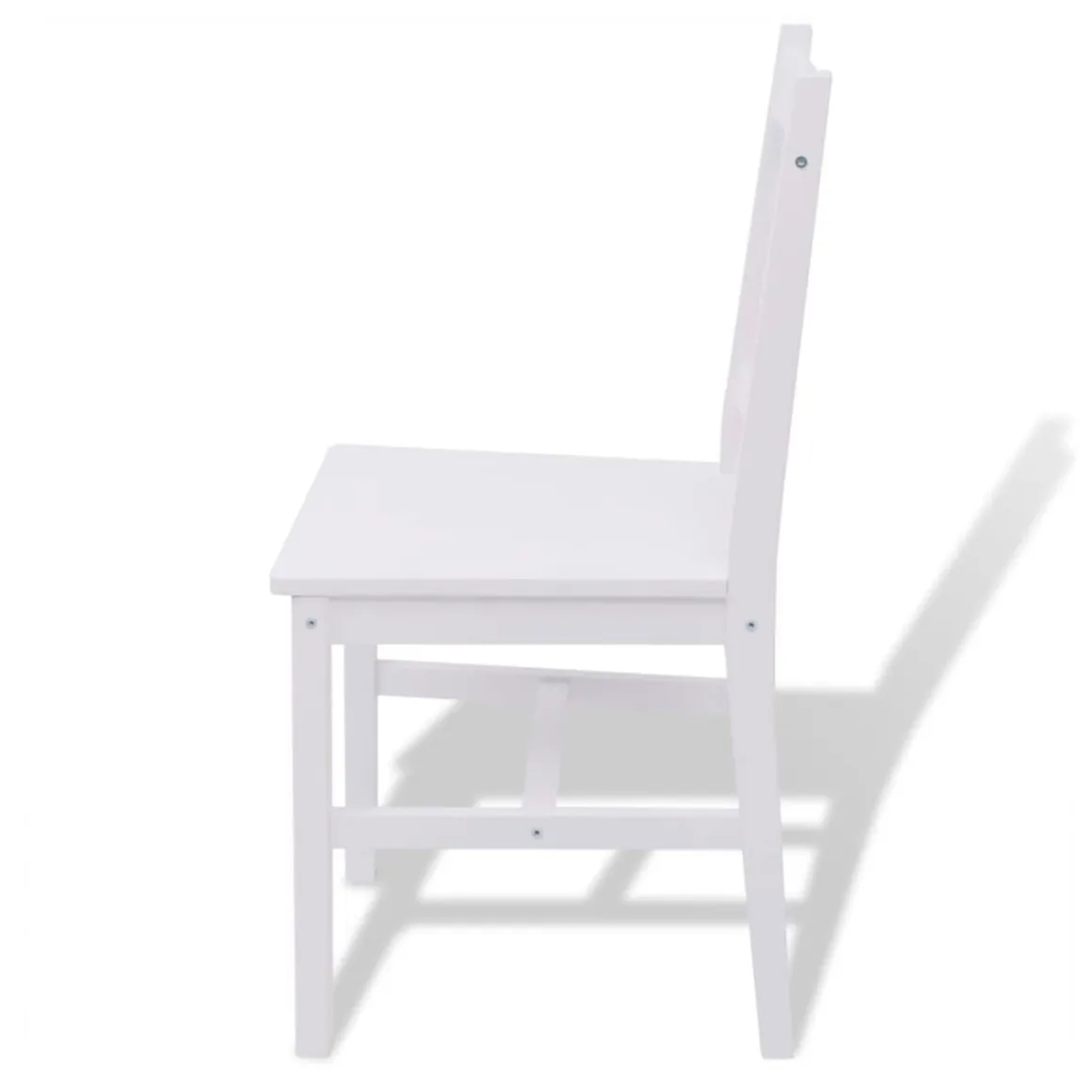 Conjunto de comedor Larisa 1 mesa + 4 sillas blanco