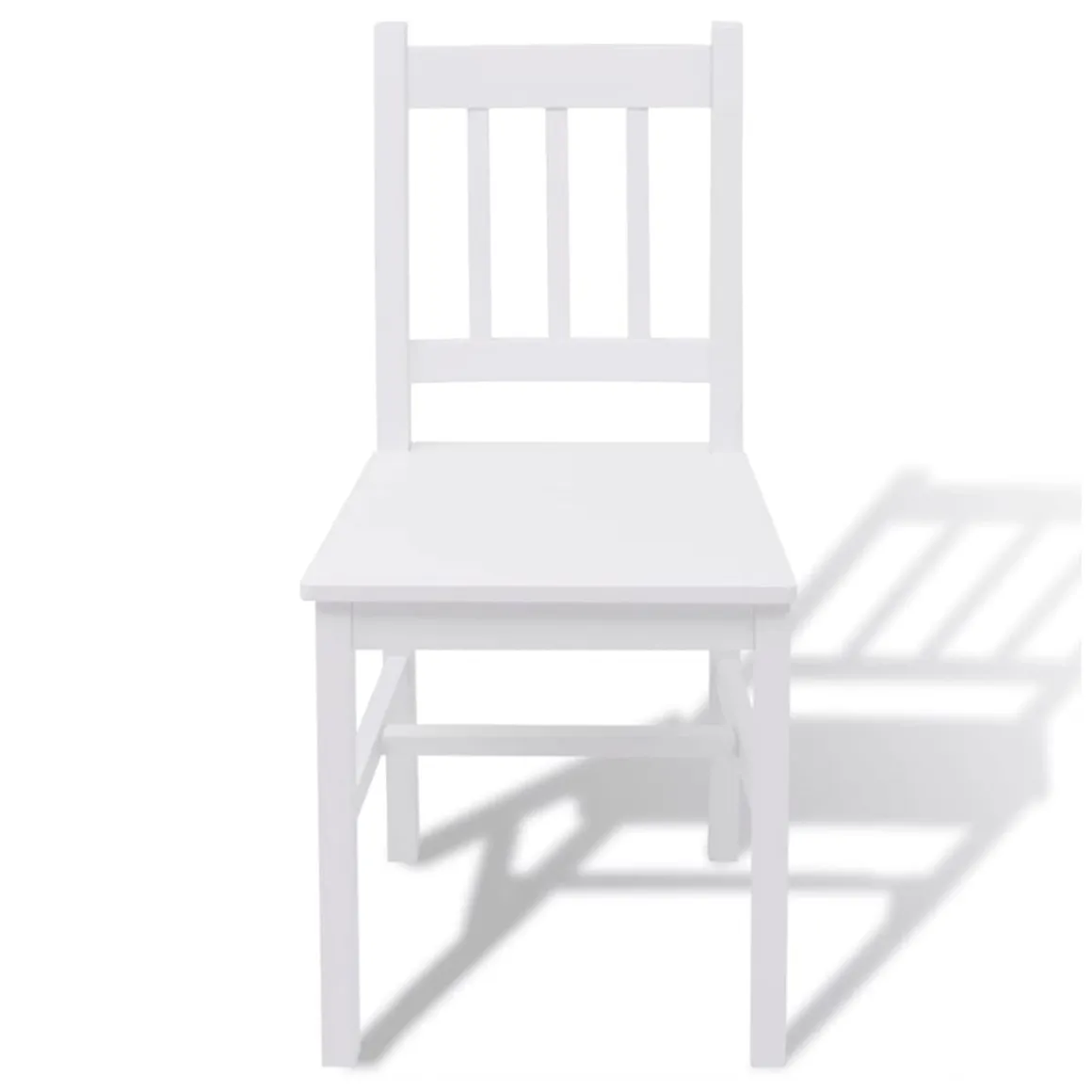 Conjunto de comedor Larisa 1 mesa + 4 sillas blanco