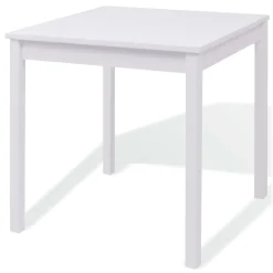 Conjunto de comedor Larisa 1 mesa + 4 sillas blanco