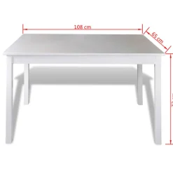 Conjunto de comedor Mabel 1 mesa + 4 sillas