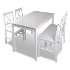 Conjunto de comedor Mabel 1 mesa + 4 sillas