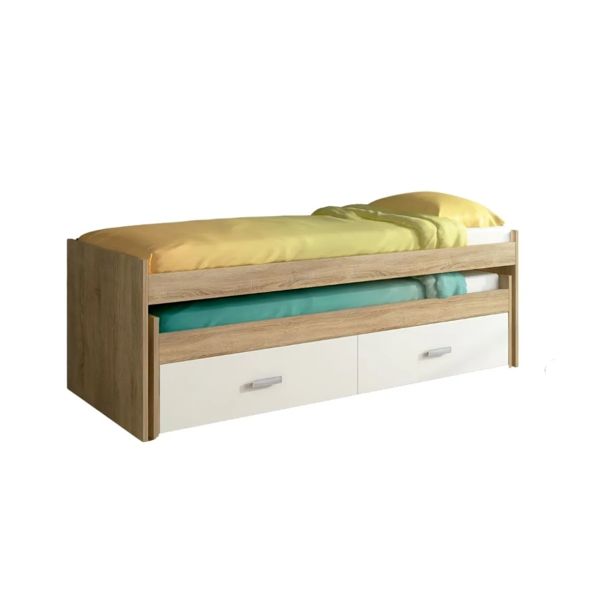 Conjunto de dormitorio Champion 4 piezas cambria/blanco