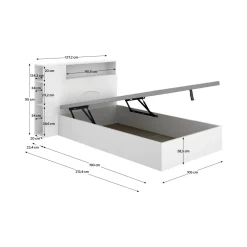 Conjunto de dormitorio Ten cabecero con canapé abatible