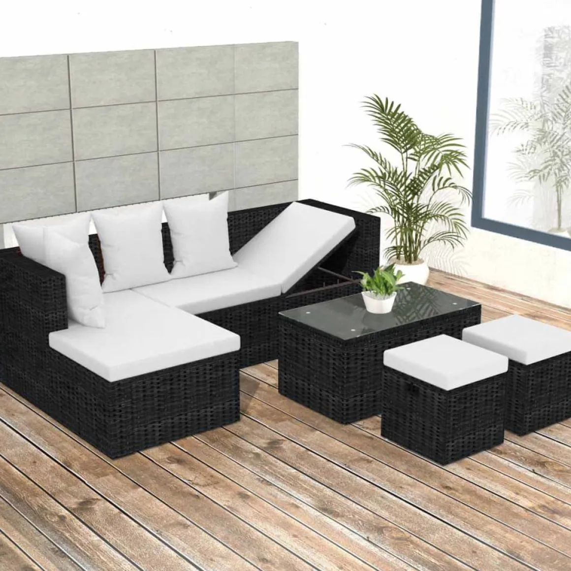 Conjunto de exterior Delmont 4 piezas