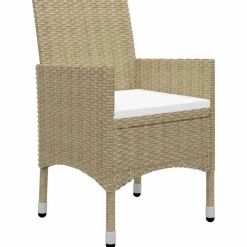 Conjunto de jardín 1 mesa+6 sillones con cojines