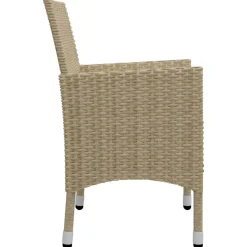 Conjunto de jardín 1 mesa+6 sillones con cojines