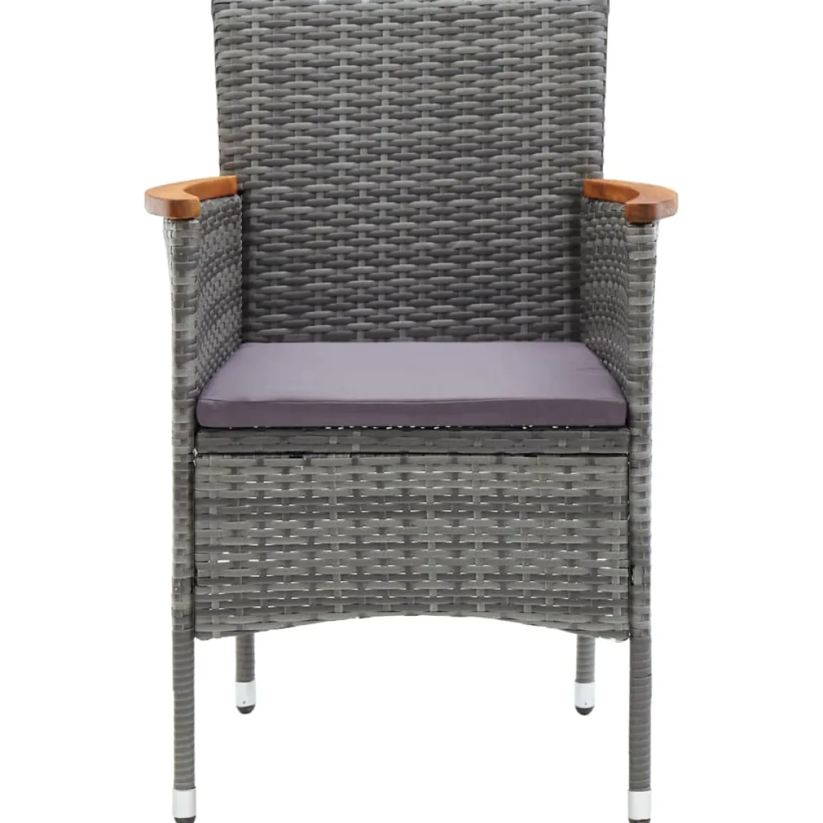 Conjunto de jardín 1 mesa+6 sillones con cojines