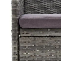 Conjunto de jardín 1 mesa+6 sillones con cojines