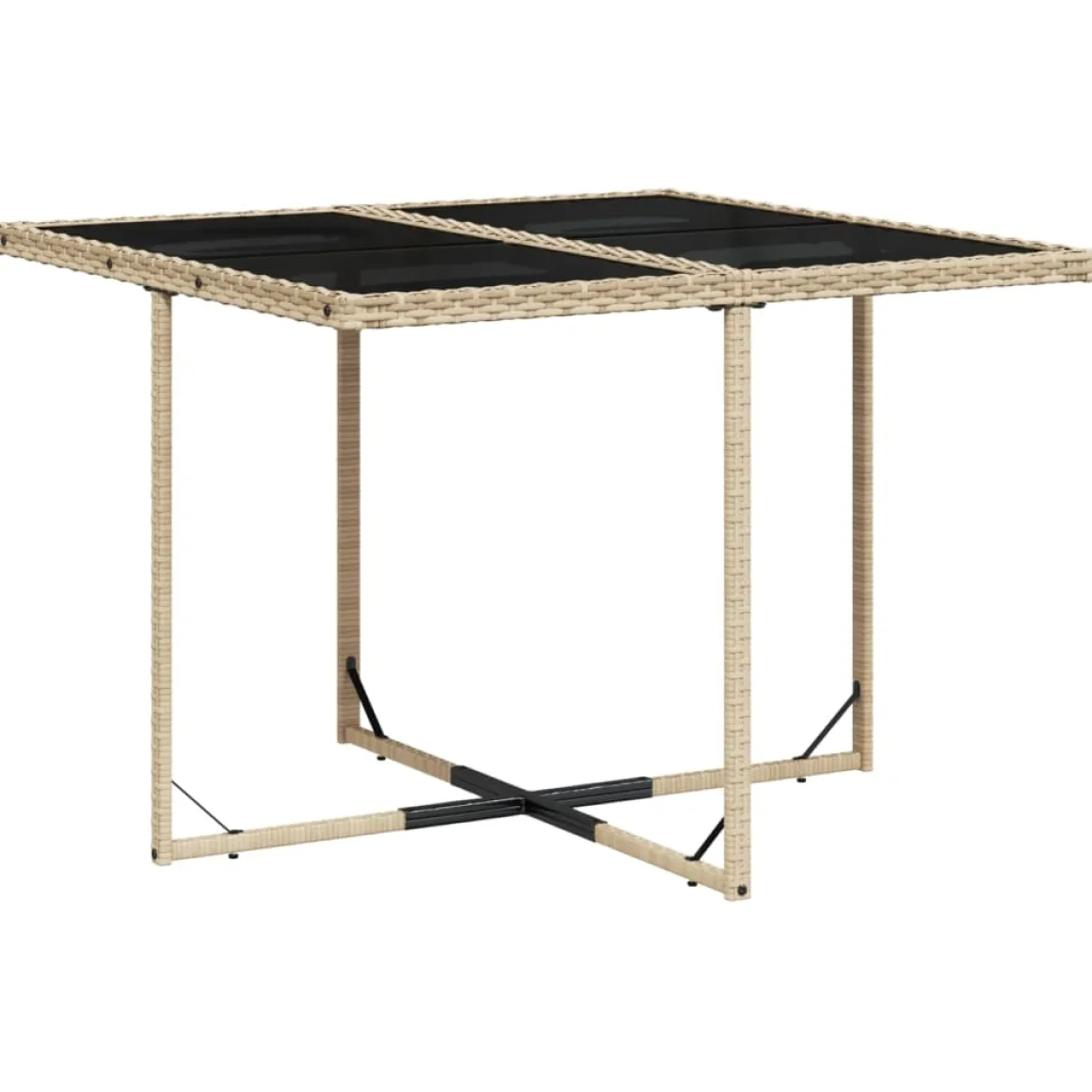 Conjunto de jardín Bombay mesa + 4 sillones + cojines