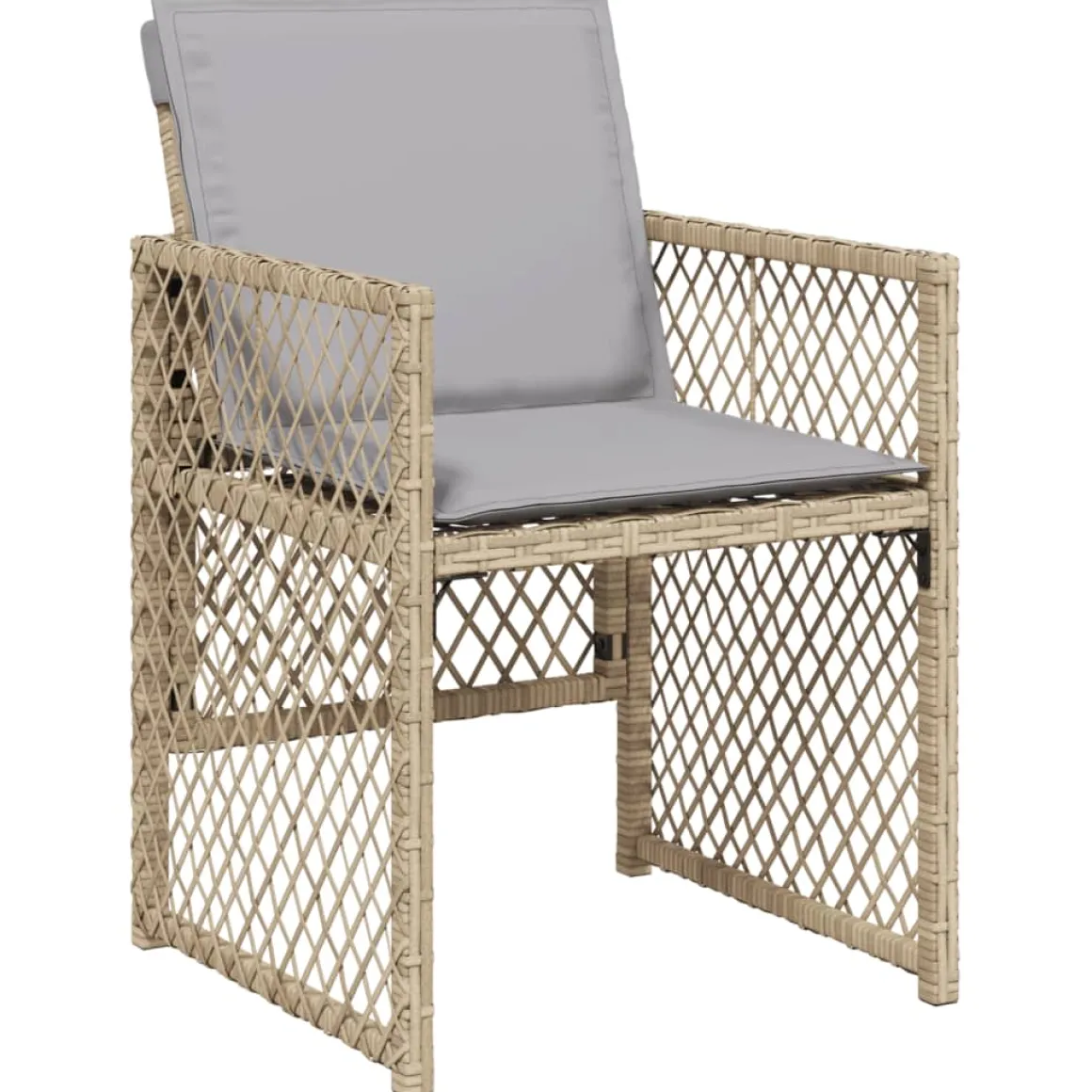 Conjunto de jardín Bombay mesa + 4 sillones + cojines