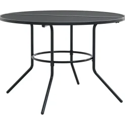 Conjunto de jardín Brulle 4 sillas + mesa antracita