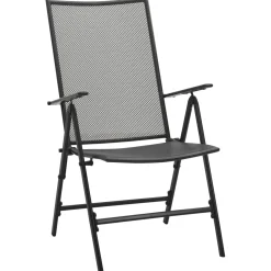 Conjunto de jardín Brulle 4 sillas + mesa antracita