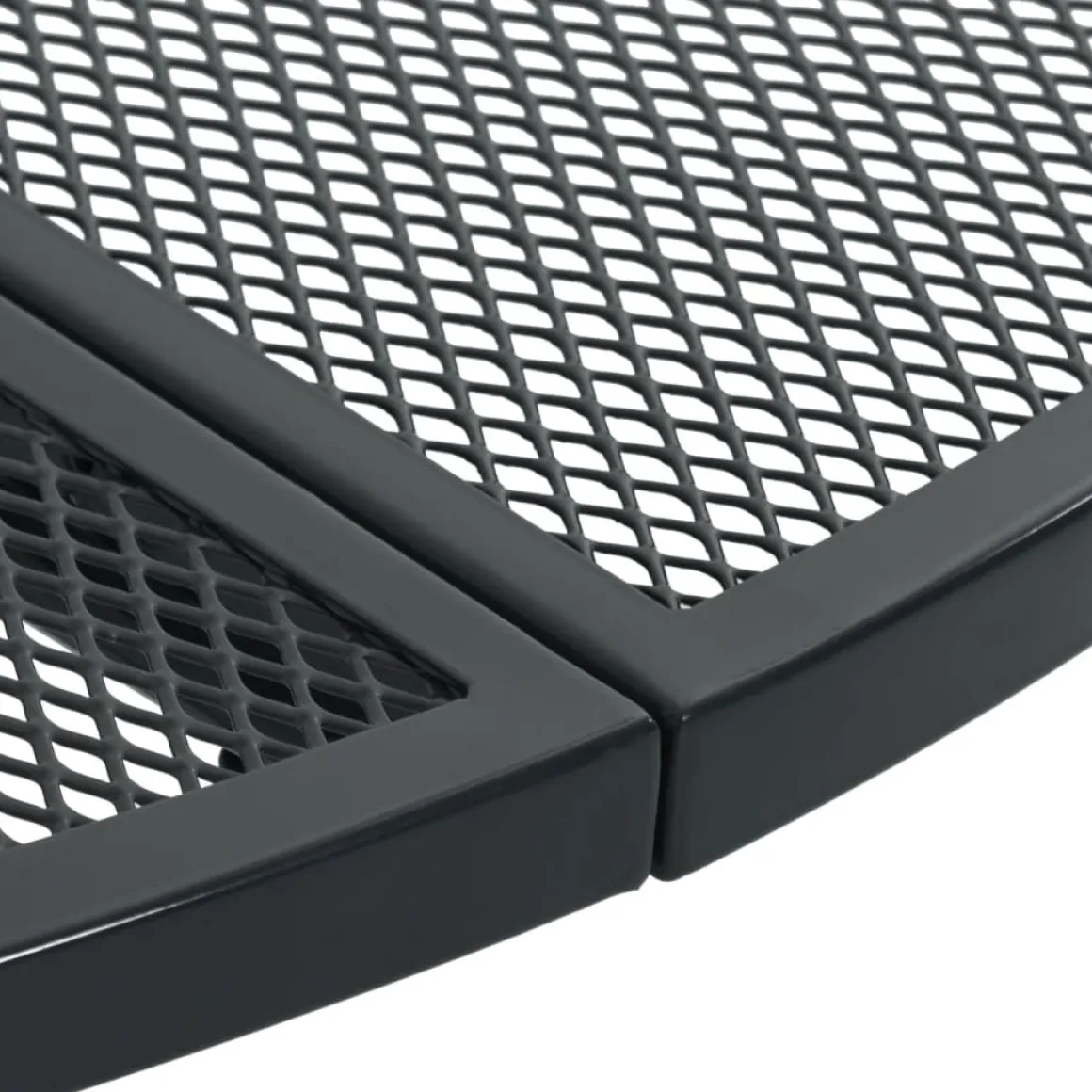 Conjunto de jardín Brulle 4 sillas + mesa antracita