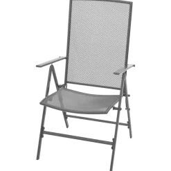 Conjunto de jardín Brulle 6 sillas + mesa antracita