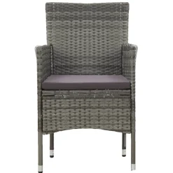 Conjunto de jardín con mesa y 2 sillones con cojines