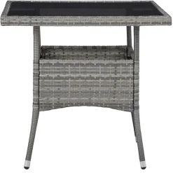 Conjunto de jardín con mesa y 2 sillones con cojines