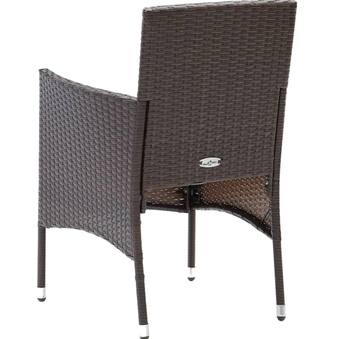 Conjunto de jardín con mesa y 2 sillones con cojines