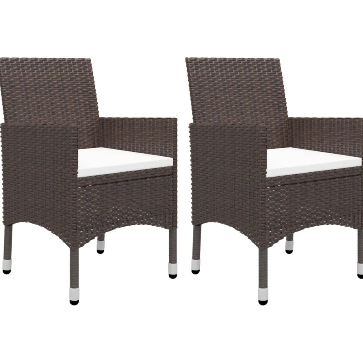 Conjunto de jardín con mesa y 2 sillones con cojines