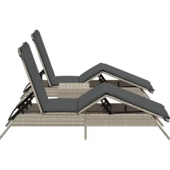 Conjunto de jardín Dalia 2 tumbonas + mesa
