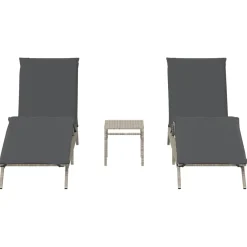 Conjunto de jardín Dalia 2 tumbonas + mesa