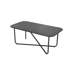 Conjunto de jardín Gaia sofá + 2 sillones + mesa gris