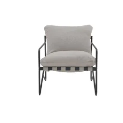 Conjunto de jardín Gaia sofá + 2 sillones + mesa gris