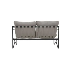 Conjunto de jardín Gaia sofá + 2 sillones + mesa gris