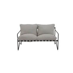 Conjunto de jardín Gaia sofá + 2 sillones + mesa gris
