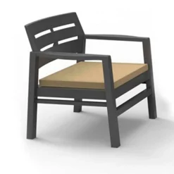 Conjunto de jardín Java resina con cojines