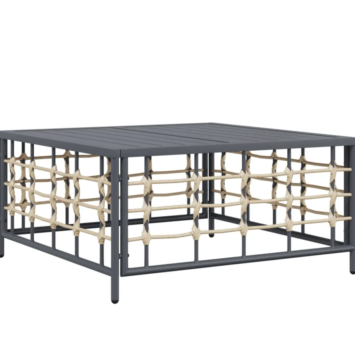 Conjunto de jardín Kenia sofá modular + mesa/reposapiés