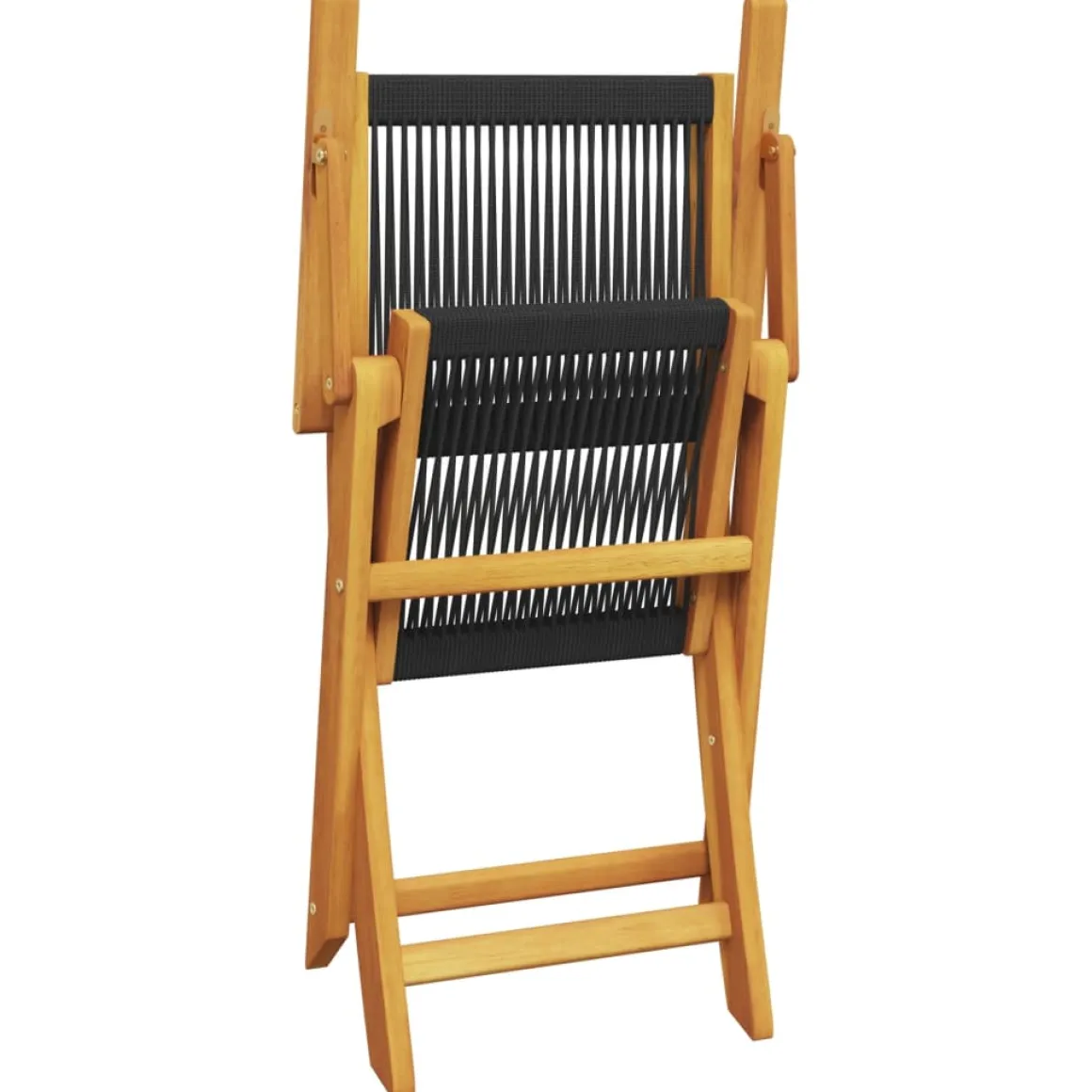 Conjunto de jardín Maddy 6 sillas + mesa natural/negro