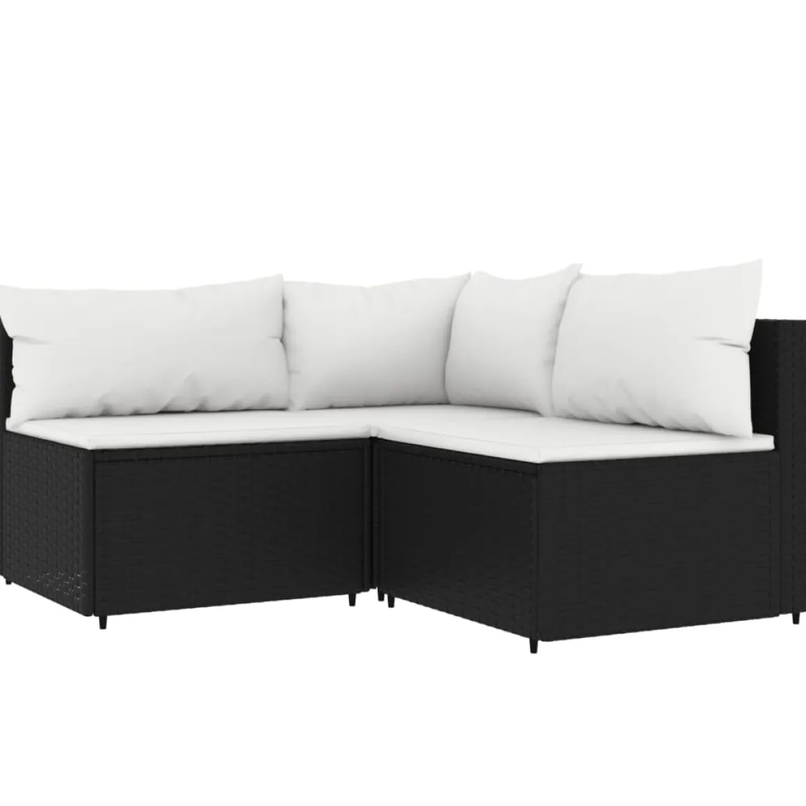 Conjunto de jardín Millor 3 piezas 57,5x126x126 cm