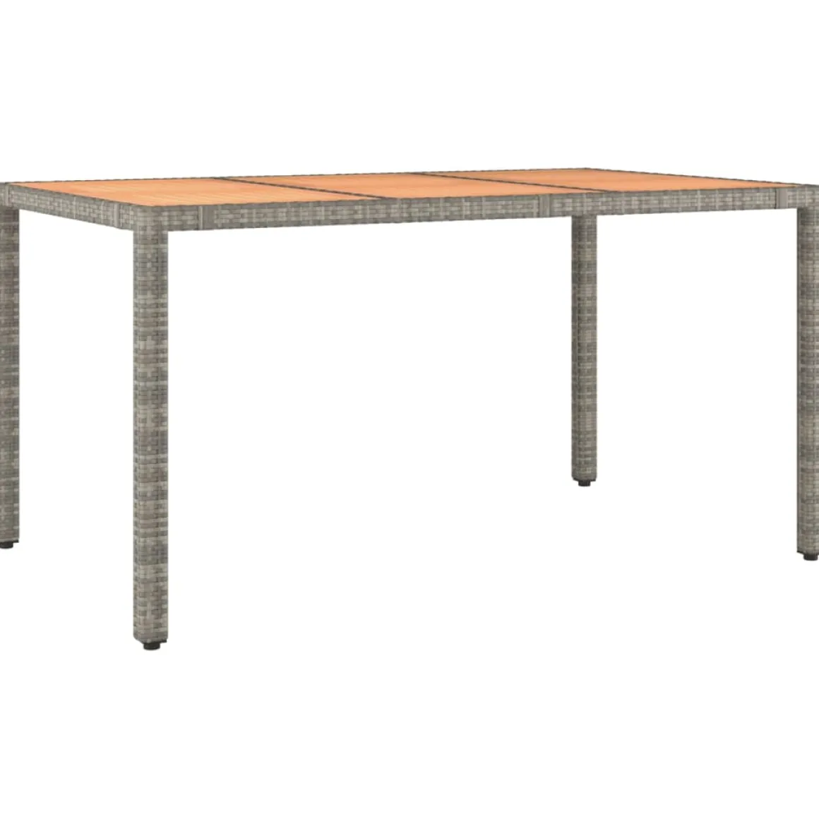Conjunto de jardín Oporto 4 sillas + mesa con cojines gris