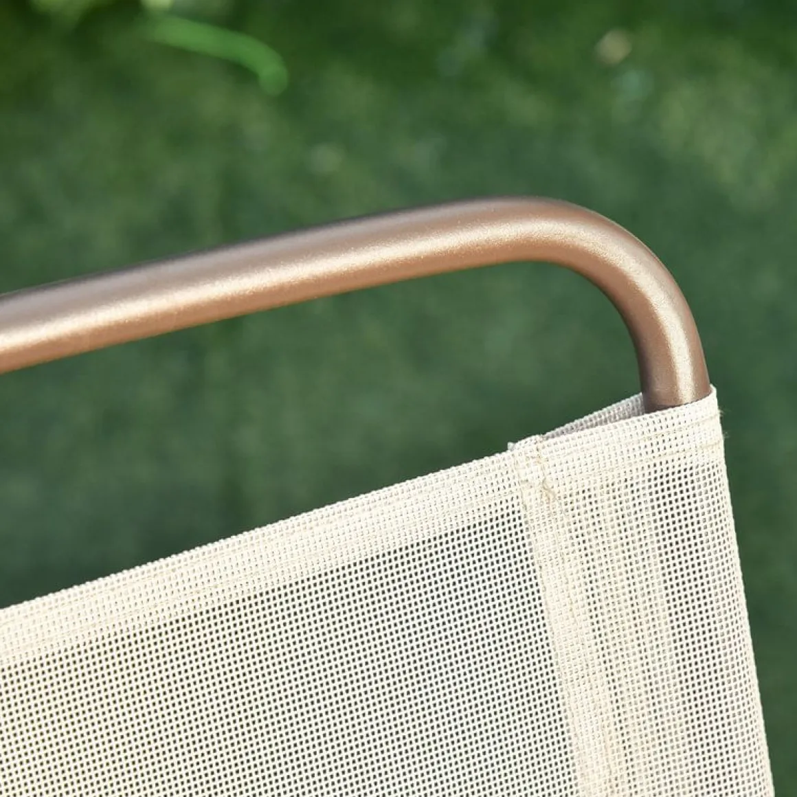 Conjunto de jardín Outsunny 4 sillas+mesa+sombrilla beige