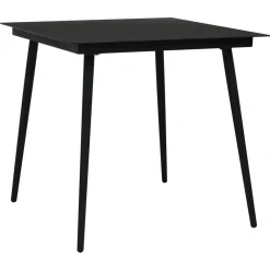 Conjunto de jardín Palermo 2 sillas + mesa negro