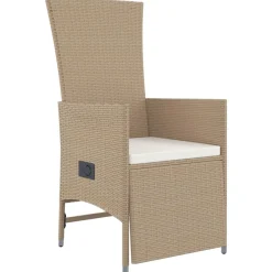 Conjunto de jardín Petunia 2 sillones + mesa beige