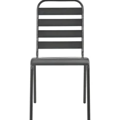 Conjunto de jardín Polea 4 sillas + mesa negro
