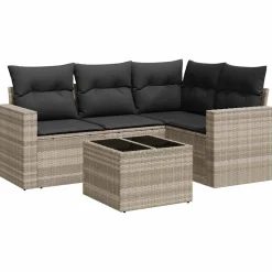 Conjunto de jardín Relax diseño modular 5 piezas