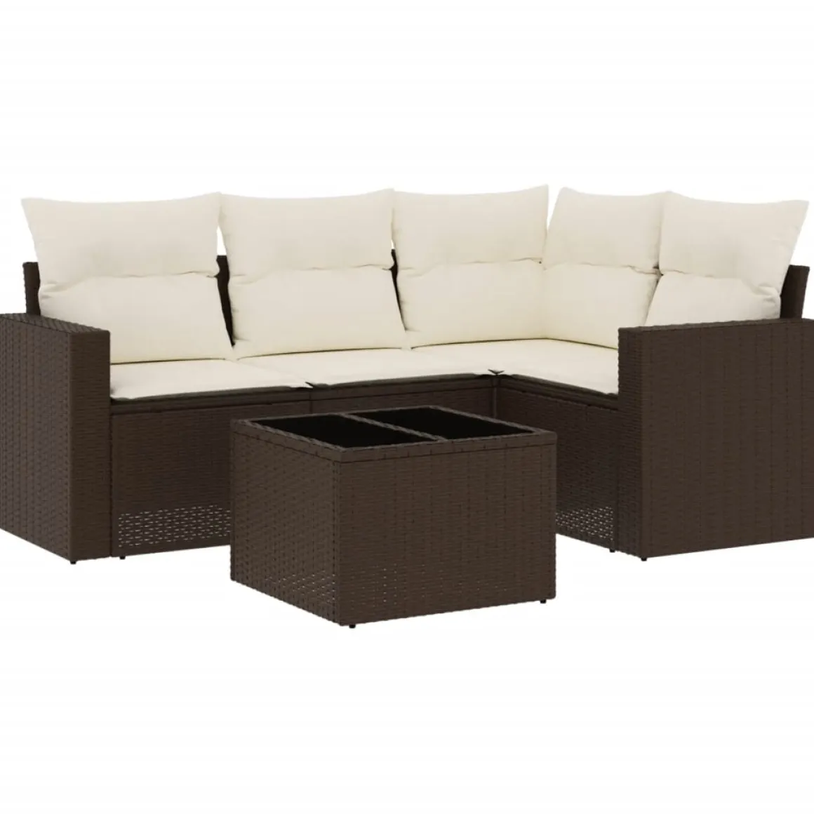 Conjunto de jardín Relax diseño modular 5 piezas
