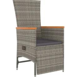 Conjunto de jardín Sintra 4 sillas + mesa gris